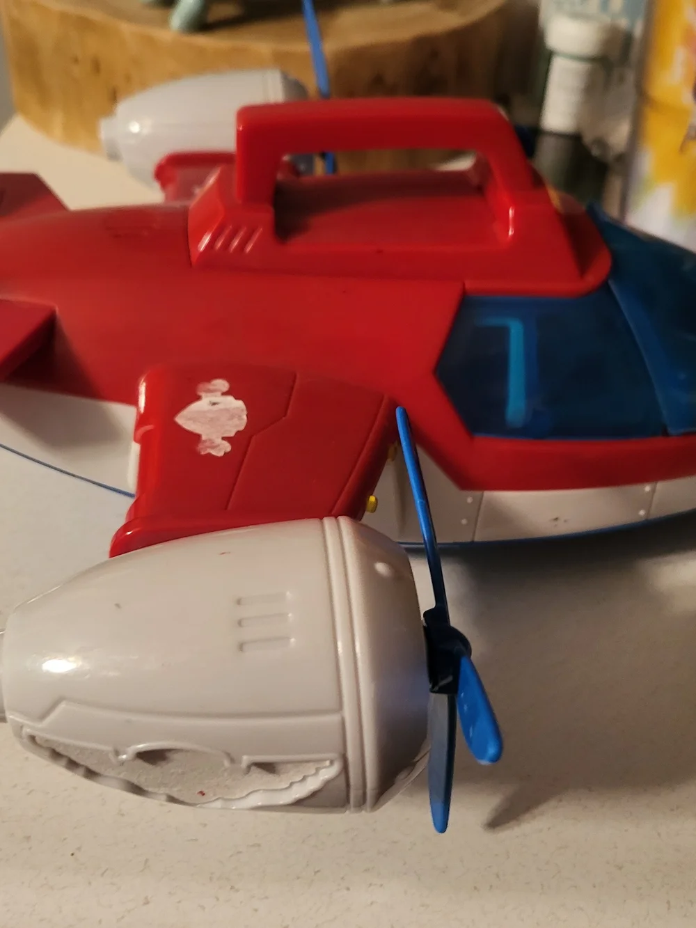 Paw Patrol Air Patroller Rescue Plane Airplane Lights Sound Toy Red Blue WORKS